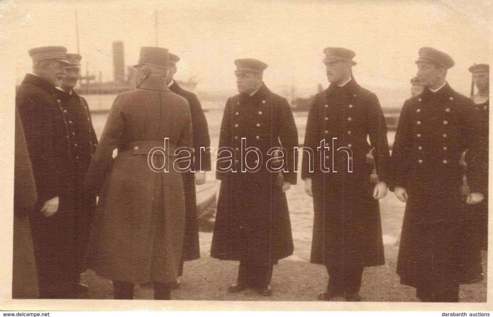 ** T2/T3 1916 Pola, Frigyes Főherceg és Anton Haus Látogatása A Hajógyárban / Visit Of Erzherzog Friedrich And Grossadmi - Ohne Zuordnung