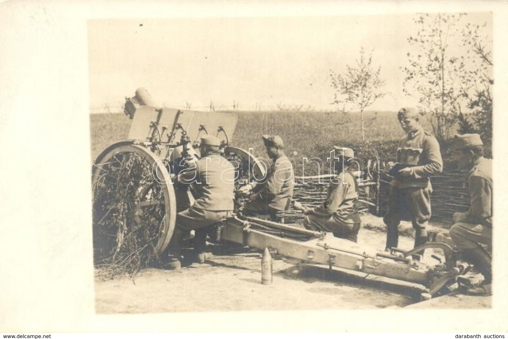 ** T1 Első Világháborús Osztrák-magyar Gyorstüzelő ágyú Lövésre Készen / WWI K.u.k. Military, Rapid Fire Cannon Ready To - Ohne Zuordnung