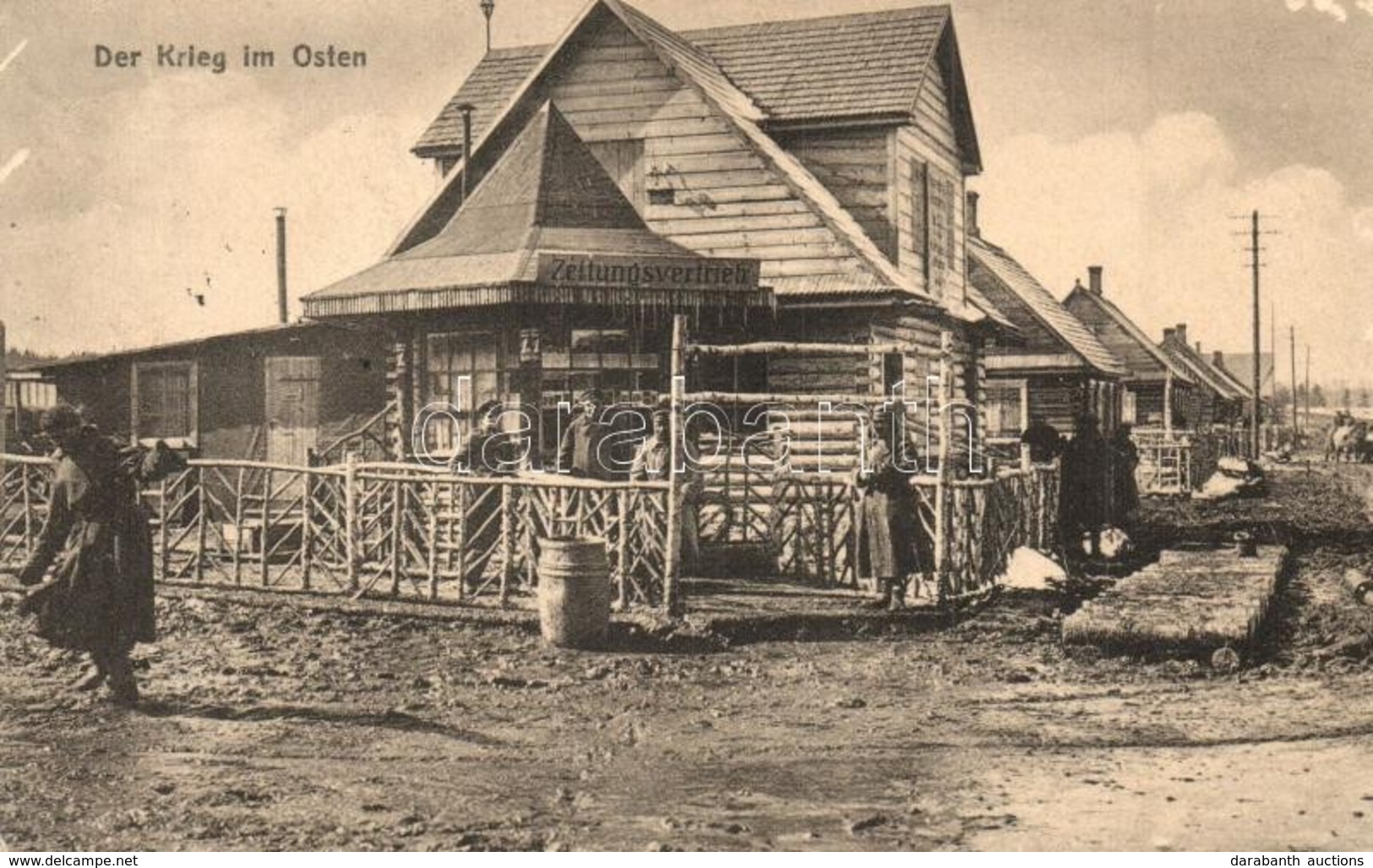 T2/T3 1917 Der Krieg Im Osten. Zeitungsvertrieb! / WWI Military, War In The East, Newspaper Distribution - Ohne Zuordnung