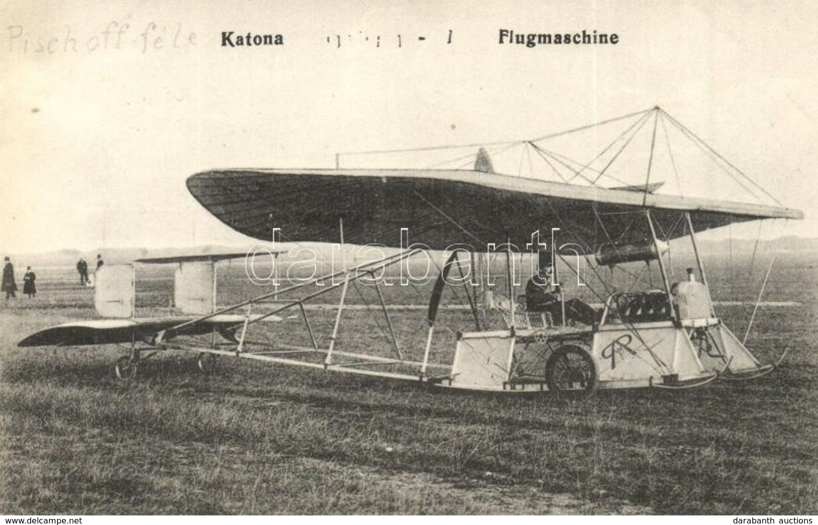 ** T1 Pischoff-féle Katonai Repülőgép / Flugmaschine / Military Aircraft - Ohne Zuordnung