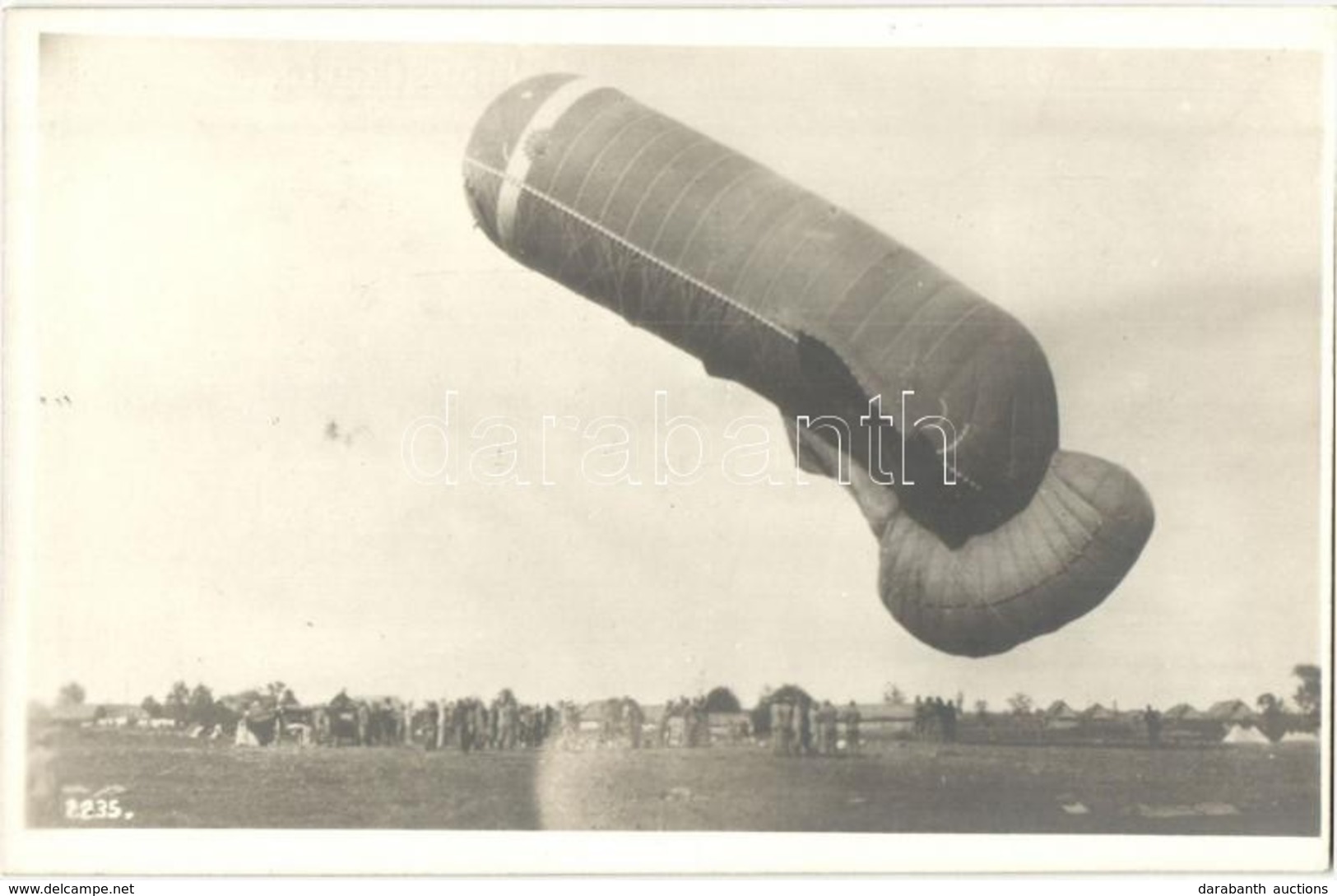 ** T1 1916 Ein Fesselballon. K.u.K. Feldbuchhandlungen Der 4. Armee. Originalfoto F. J. Marik / WWI K.u.k. Military Teth - Sin Clasificación