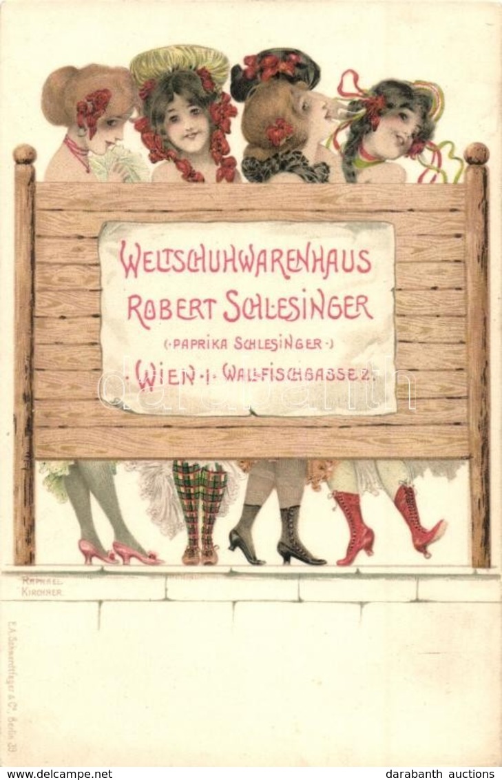 * T2 Weltschuhwarenhaus Robert Schlesinger (Paprika Schlesinger). Wien I. Wallfischgasse 2. / Austrian (Viennese) Footwe - Ohne Zuordnung