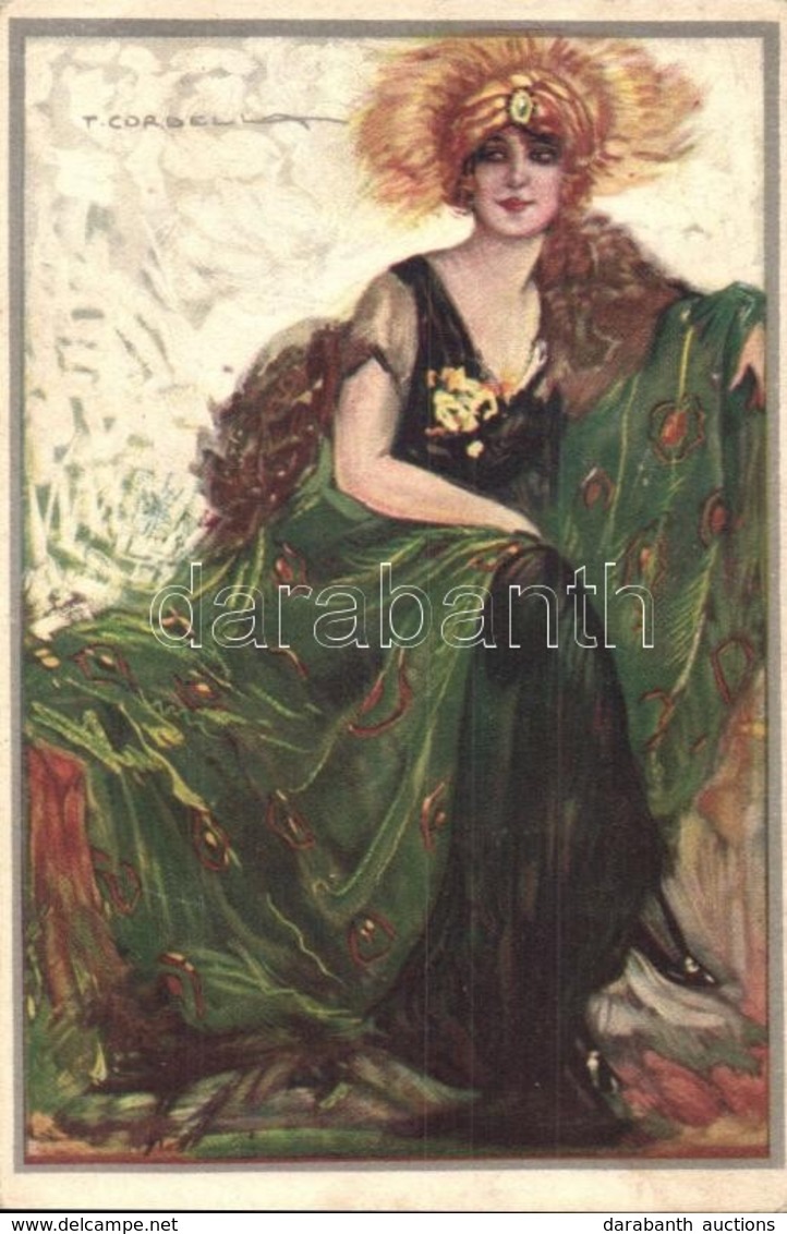 ** T2 Italian Art Deco Postcard. Lady With Fashion Hat. Anna & Gasparini 467-5. S: T. Corbella - Ohne Zuordnung