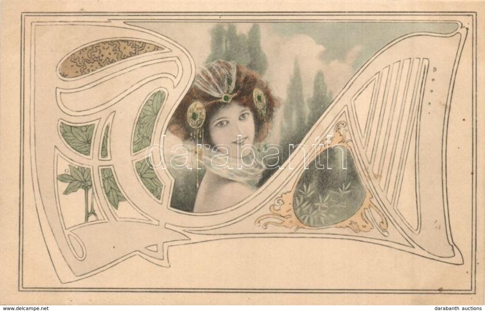 ** 3 Db Régi Szecessziós Művészlap / 3 Pre-1904 Art Nouveau Art Postcards - Ohne Zuordnung