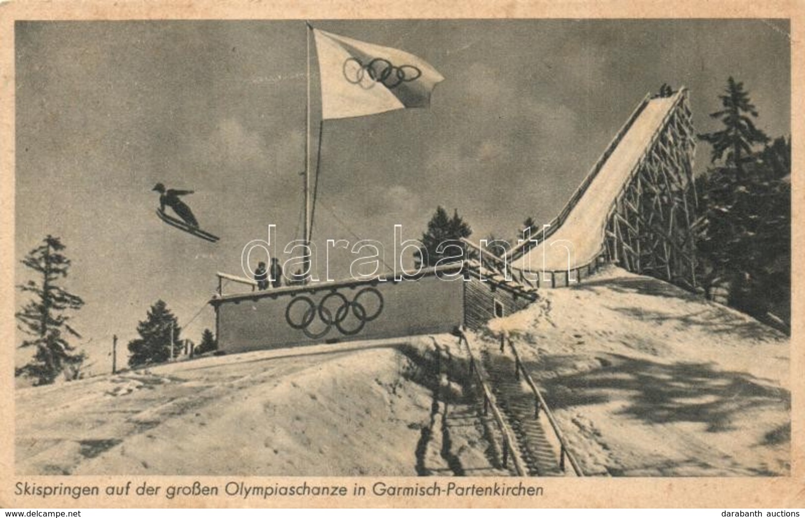 ** T2/T3 1936 Garmisch-Partenkirchen IV. Olympische Winterspiele. Skispringen Auf Der Grossen Olympiaschanze / Winter Ol - Non Classés