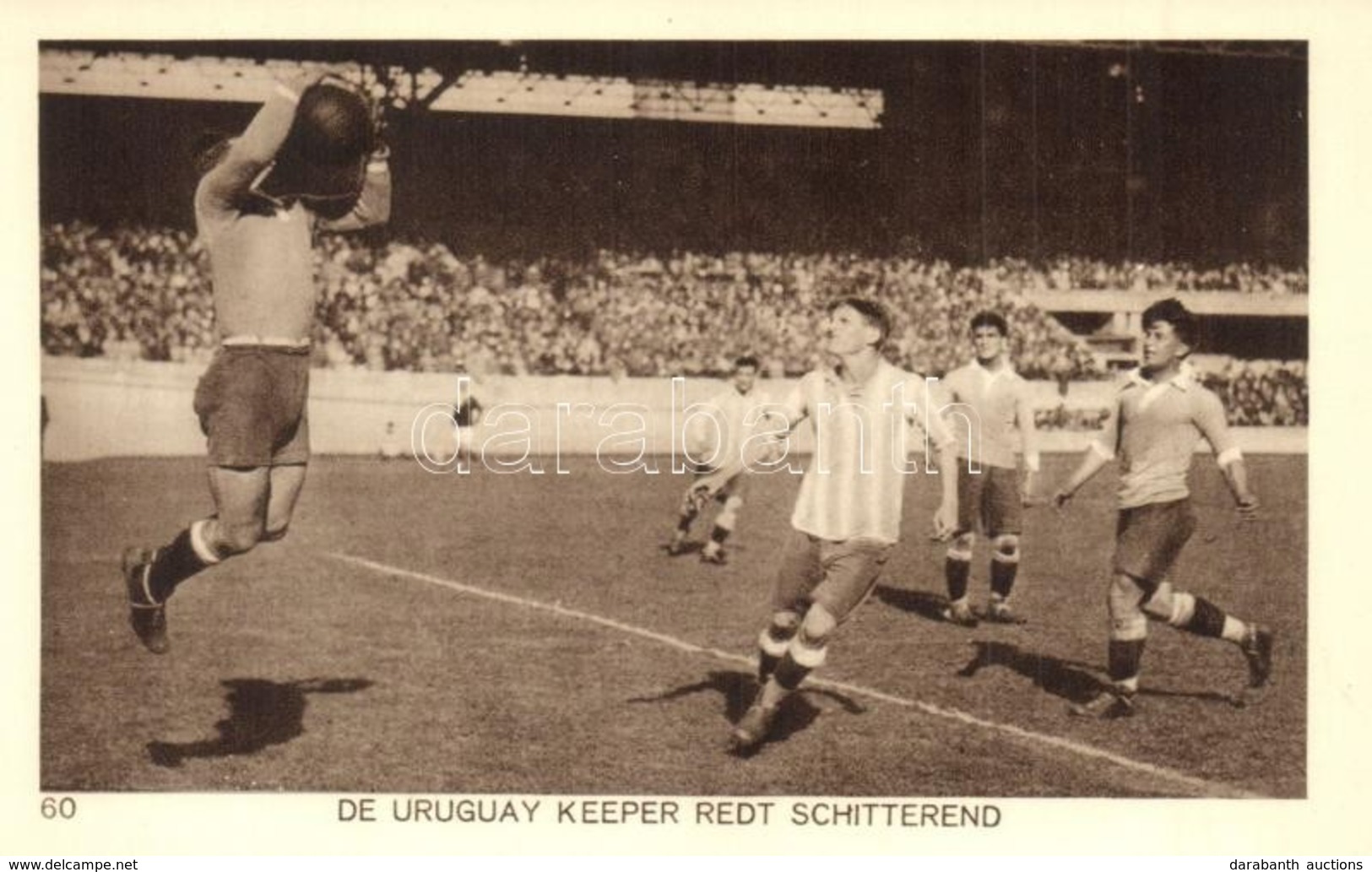 ** T1 1928 Amsterdam, Olympische Spelen. De Uruguay Keeper Redt Schitterend / 1928 Summer Olympics. The Uruguay Goalkeep - Ohne Zuordnung