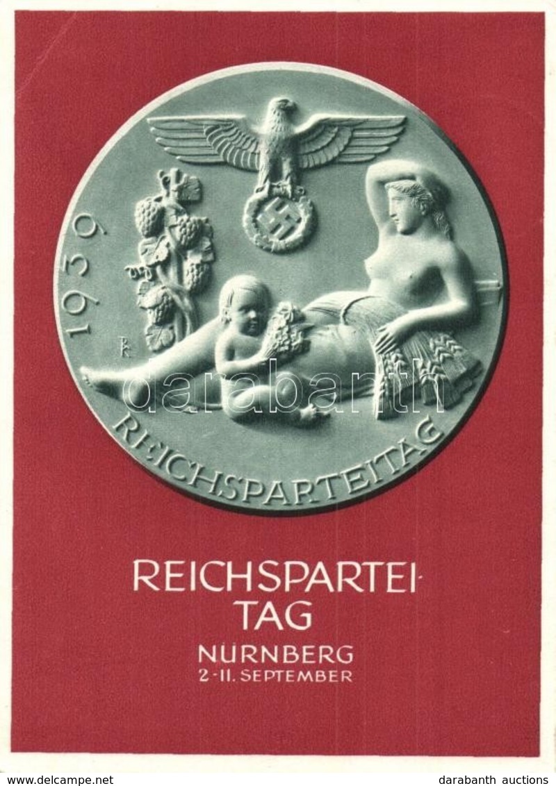 T2/T3 1939 Reichsparteitag Nürnberg. Feldpostkarte Reichsparteitag Des Friedens / NSDAP German Nazi Party Propaganda, Nu - Ohne Zuordnung