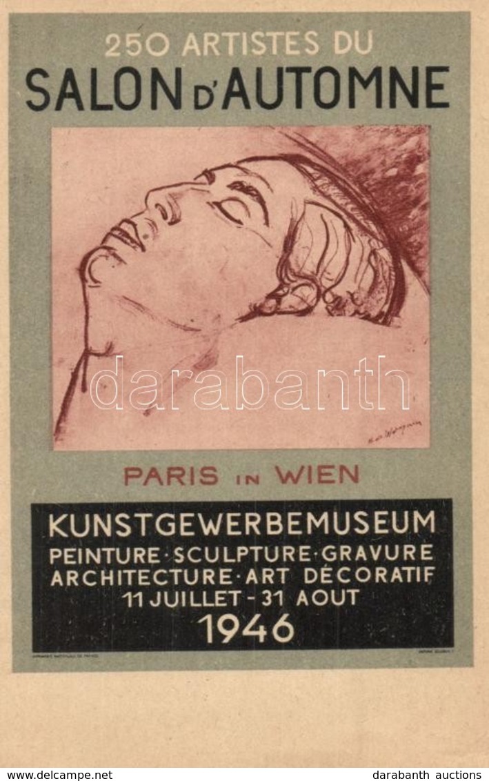 ** T1 1946 250 Artistes Du Salon D'Automne, Paris In Wien Kunstgewerbemuseum / Erste Ausstellung Des Parisier Herbstsalo - Ohne Zuordnung