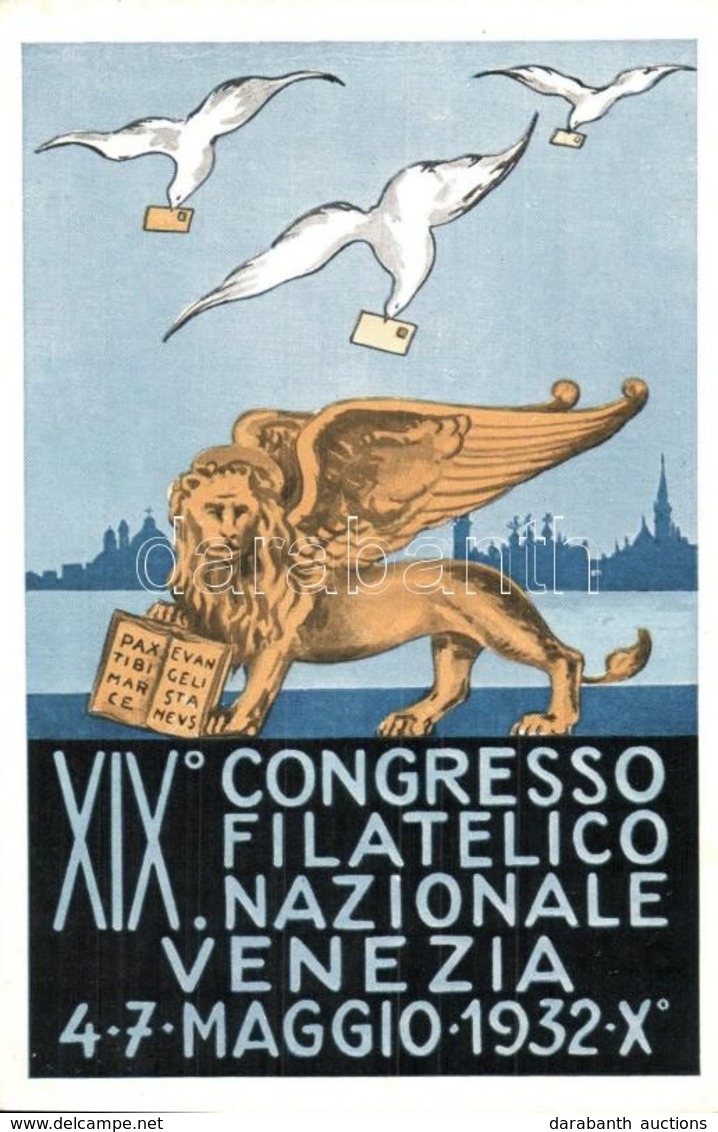 ** T2/T3 1932 XIX. Congresso Filatelico Nazionale, Venezia / 19th Italian National Philatelic Congress In Venice, Advert - Ohne Zuordnung
