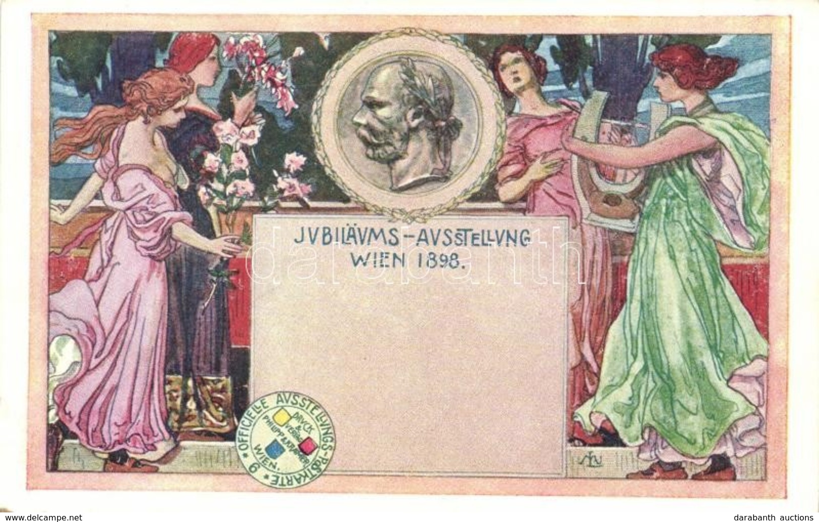 ** T2 1898 Jubiläums-Ausstellung Wien. Philipp & Kramer 6. S: Maximilien Lenz - Non Classificati