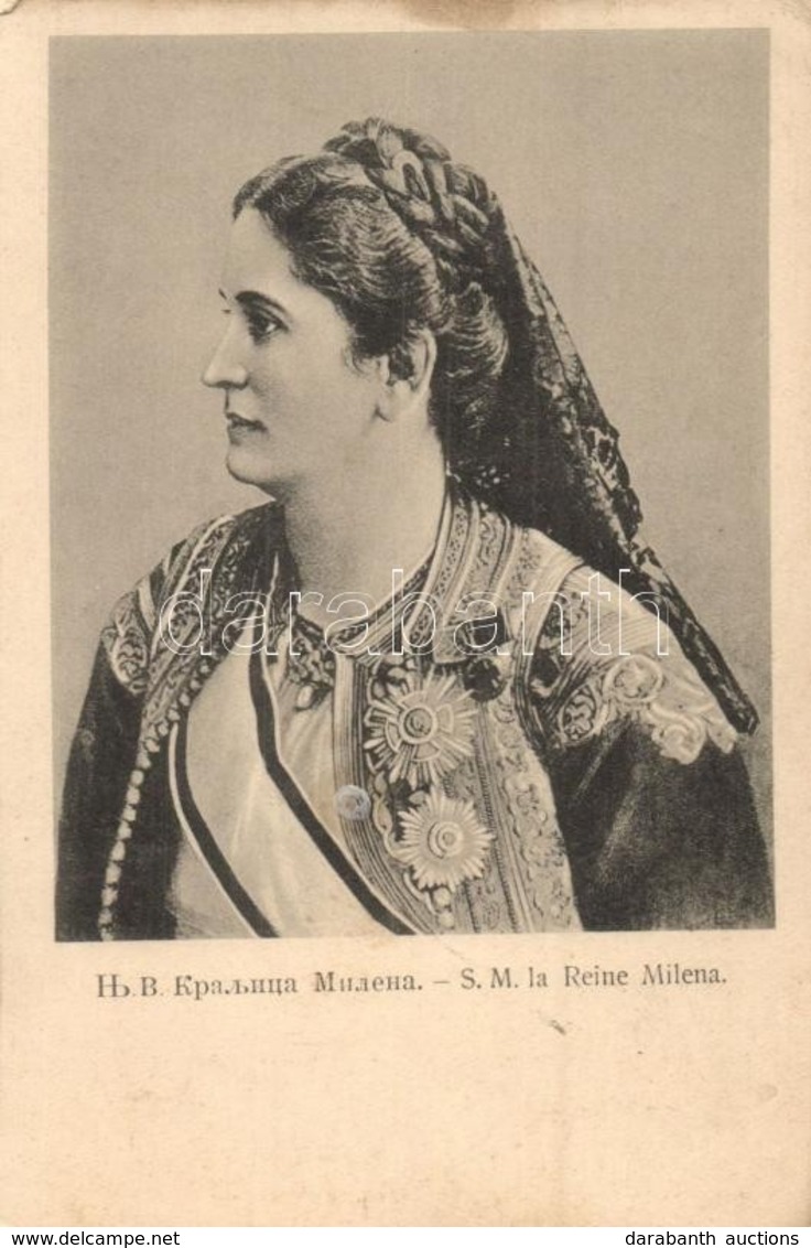 ** T2/T3 S.M. La Reine Milena / Milena Vukotic, Queen Consort Of Montenegro (EK) - Non Classés