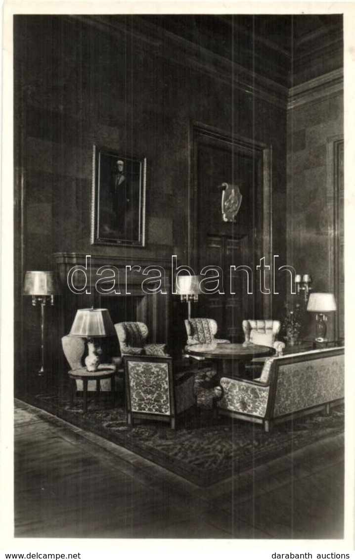 ** T1/T2 A Führer Dolgozószobája, ülőhely A Kandalló Mellett, Belső. Albert Speer Műépítész / Adolf Hitler's Study Room, - Non Classés