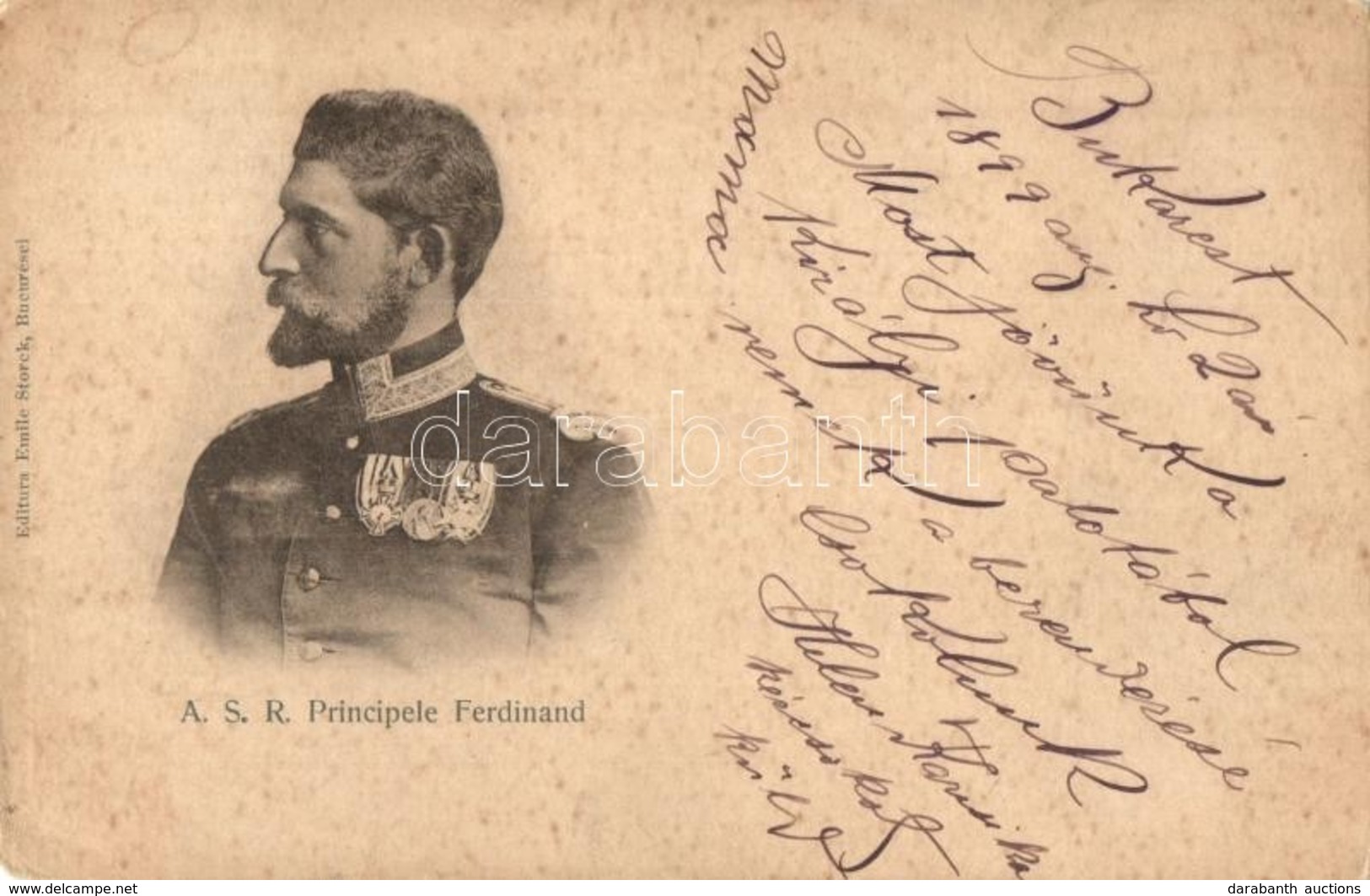 * T2/T3 1899 A.S.R. Principele Ferdinand / Ferdinand I Of Romania (EK) - Non Classés