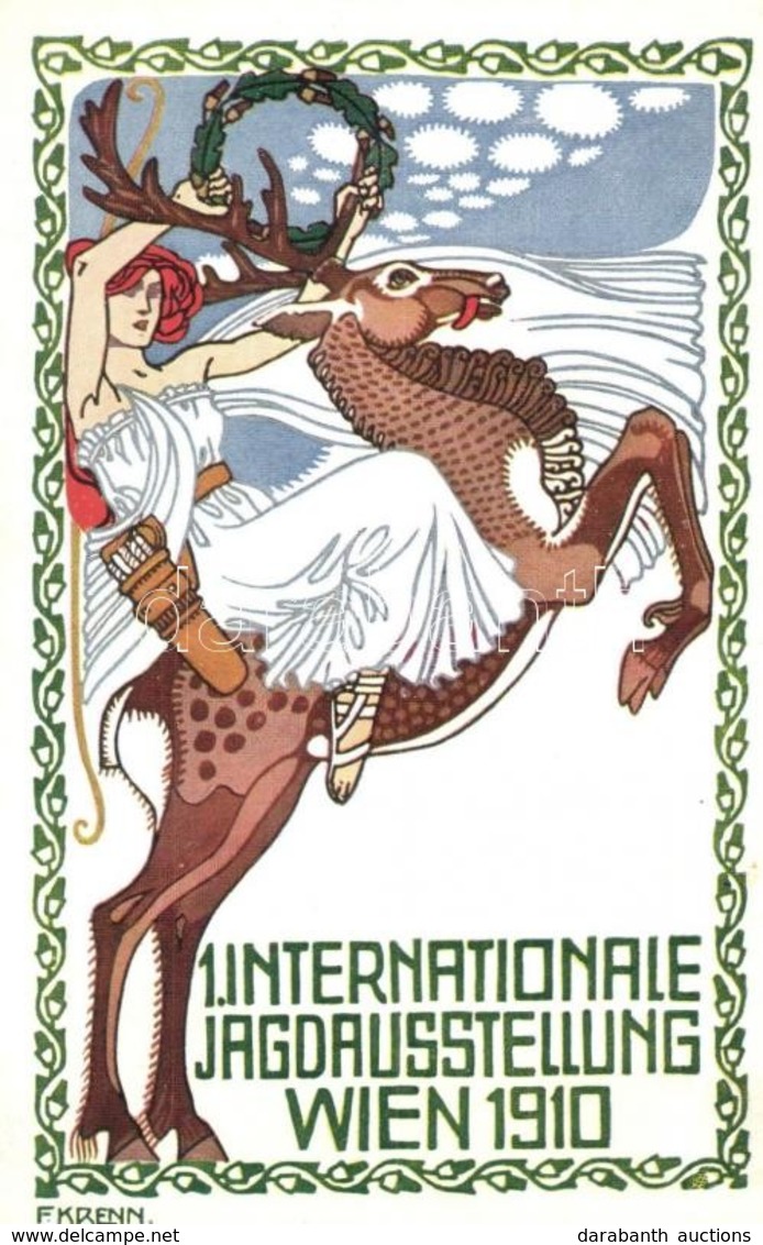 ** T2 1910 Wien, Erste Internationale Jagdausstellung / The First International Hunting Exposition In Vienna. Advertisem - Non Classificati