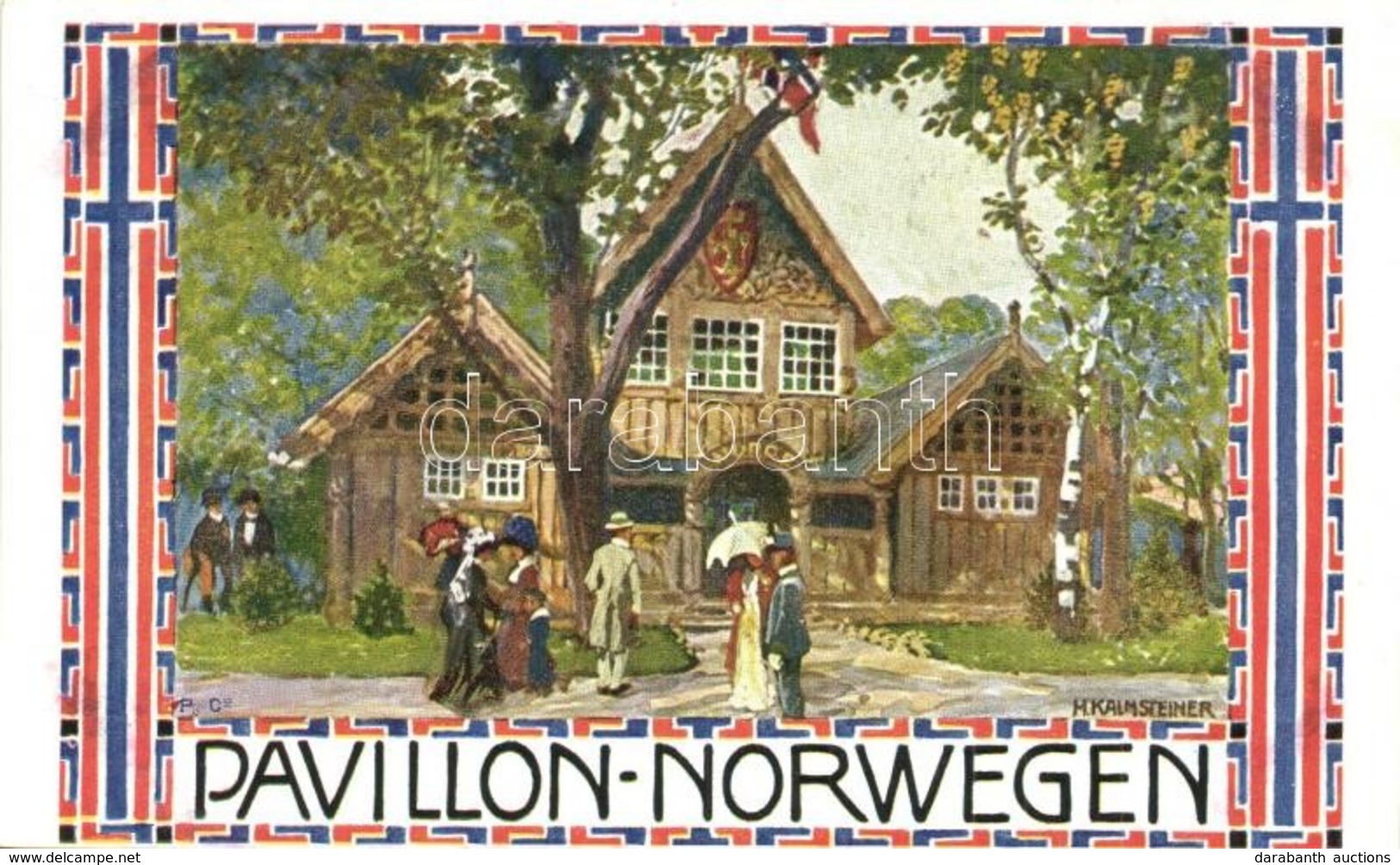 * T2 1910 Wien, Erste Internationale Jagdausstellung. Pavillon Norwegen / The First International Hunting Exposition In  - Ohne Zuordnung