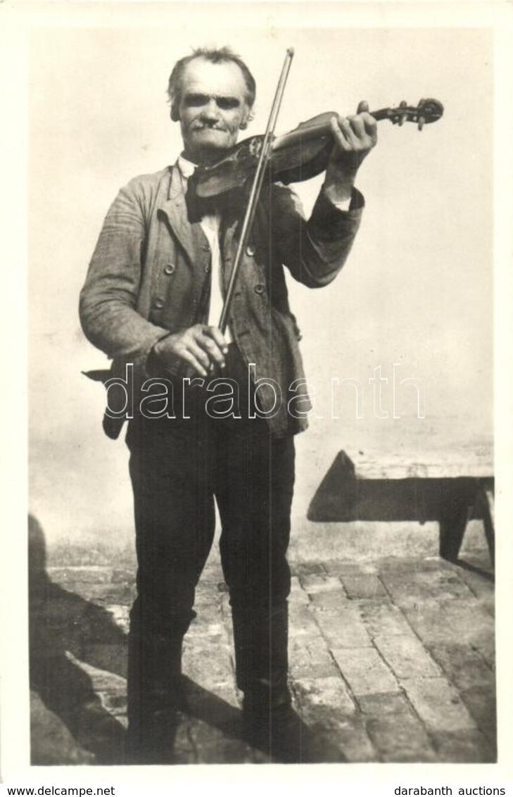 * T2/T3 Rimóczi Lajos (nádudvari) Vándorhegedűs A Hortobágyon / Famous Hungarian Traveling Fiddler - Non Classés