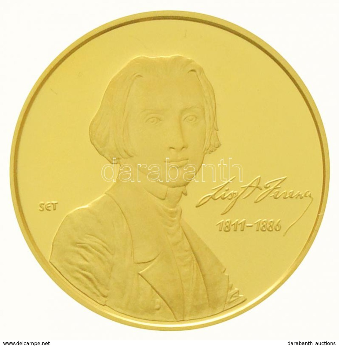 2011. 50.000Ft Au 'Liszt Ferenc Születésének 200. évfordulója' Tanúsítvánnyal (7,04g/0.986) T:PP / 
Hungary 2011. 50.000 - Ohne Zuordnung