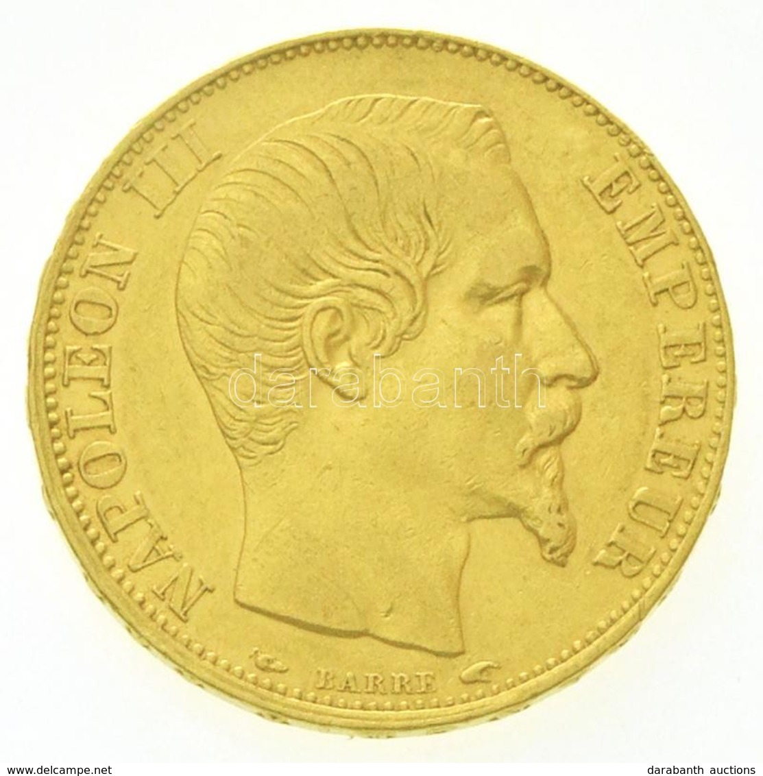 Franciaország / Második Császárság 1854A 20Fr Au 'III. Napóleon' (6,44g/0.900) T:2,2- 
/ France / Second Empire 1854A 20 - Non Classés