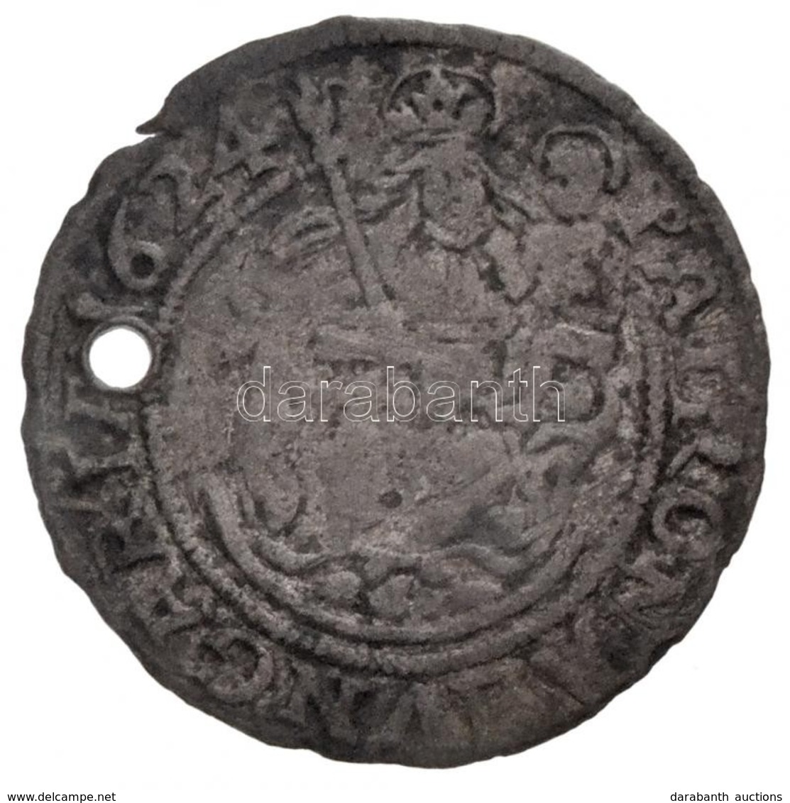 1624P-P Garas Ag 'II. Ferdinánd' (2g) T:2-3 Ly., Ki. / Hungary 1624P-P Groschen Ag 'Ferdinand II' (2g) C:VF Hole, Cracke - Ohne Zuordnung