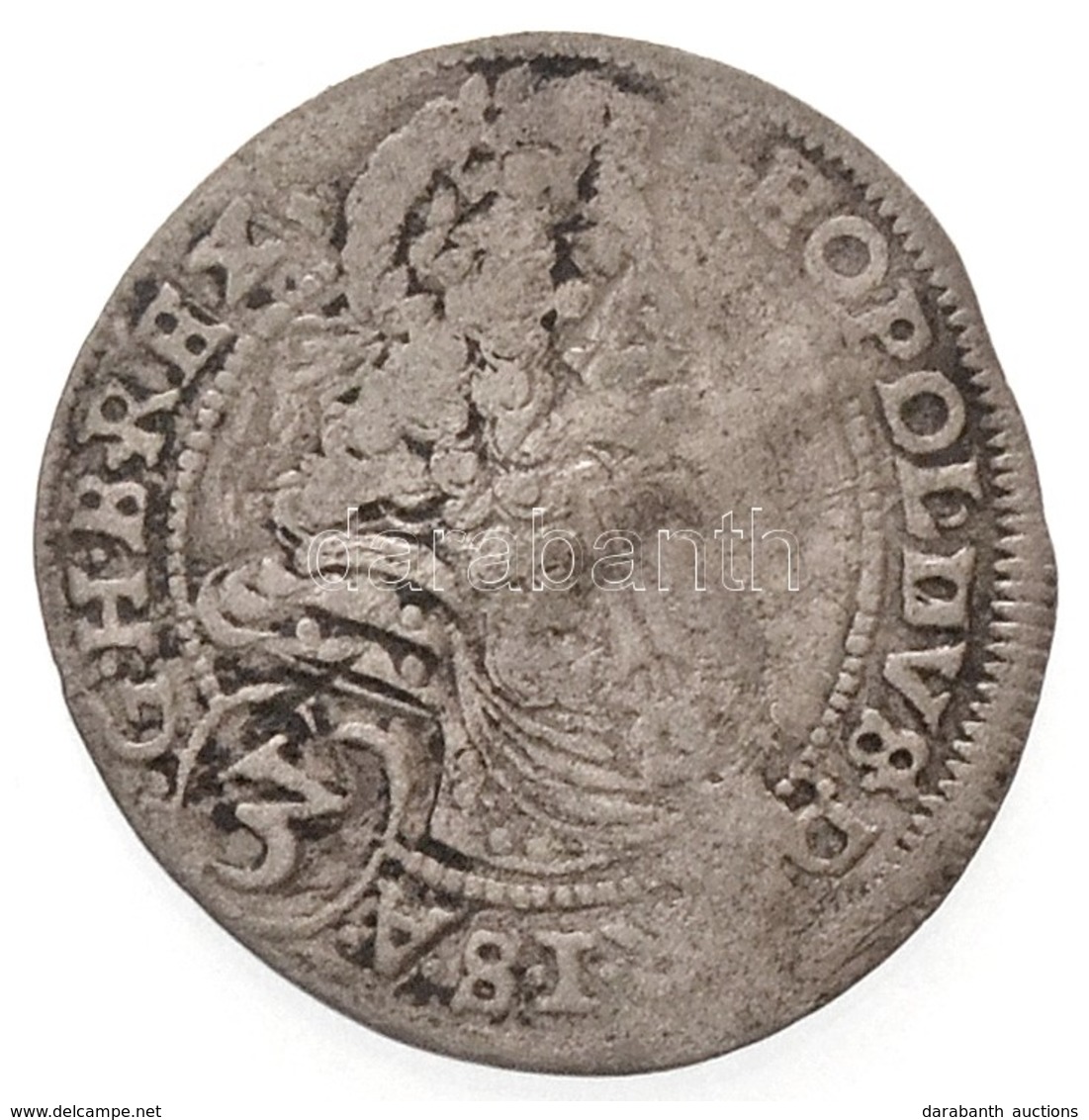 1697C-H 3kr Ag 'I. Lipót' (1,38g) T:2-,3 Lemezhiba, Patina
/ Hungary 1697C-H 3 Kreuzer Ag 'Leopold I' (1,38g) C:XF,F Pla - Ohne Zuordnung