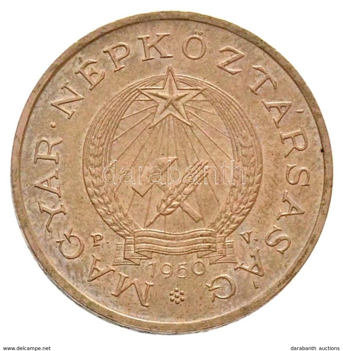 1950. 2Ft 'P.V. (PRÓBAVERET)' Jelzéssel T:1 / Hungary 1950. 2 Forint With 'P.V. (PRÓBAVERET/TRIAL STRIKE)' Sign C:UNC
Ad - Ohne Zuordnung