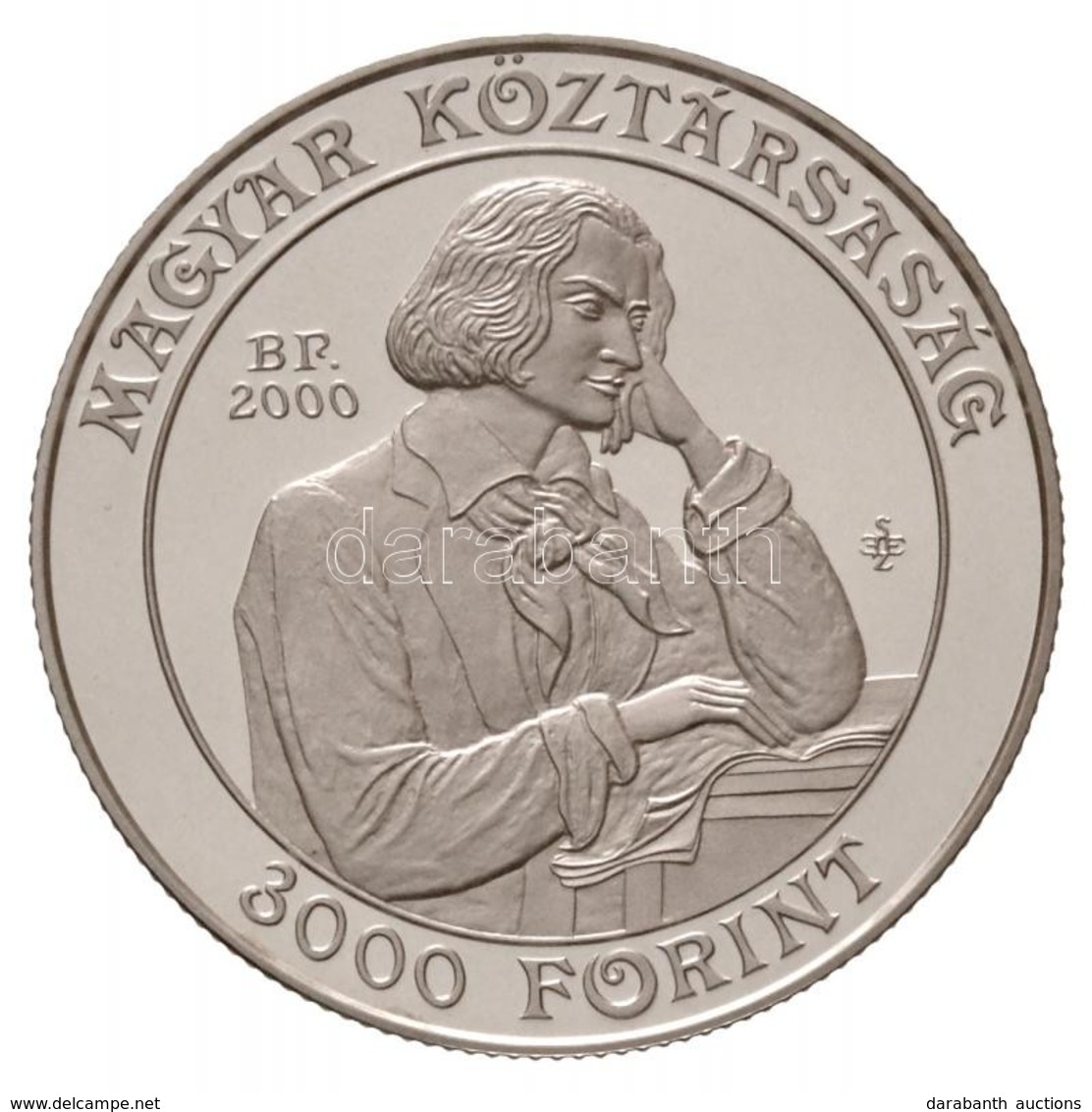 2000. 3000Ft Ag '125 éves A Zeneakadémia' Tanúsítvánnyal T:PP / 
Hungary 2000. 3000 Forint Ag '125th Anniversary Of The  - Ohne Zuordnung