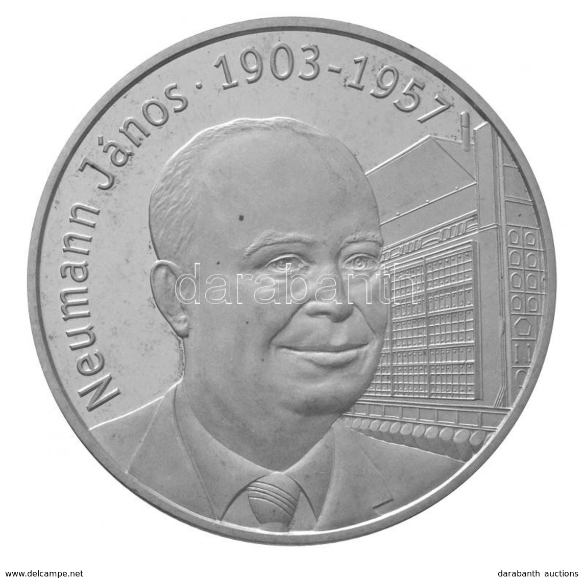 2003. 5000Ft Ag 'Neumann János' Dísztokban T:PP Felületi Karcok / 
Hungary 2003. 5000 Forint Ag 'John Von Neumann' In Ca - Ohne Zuordnung