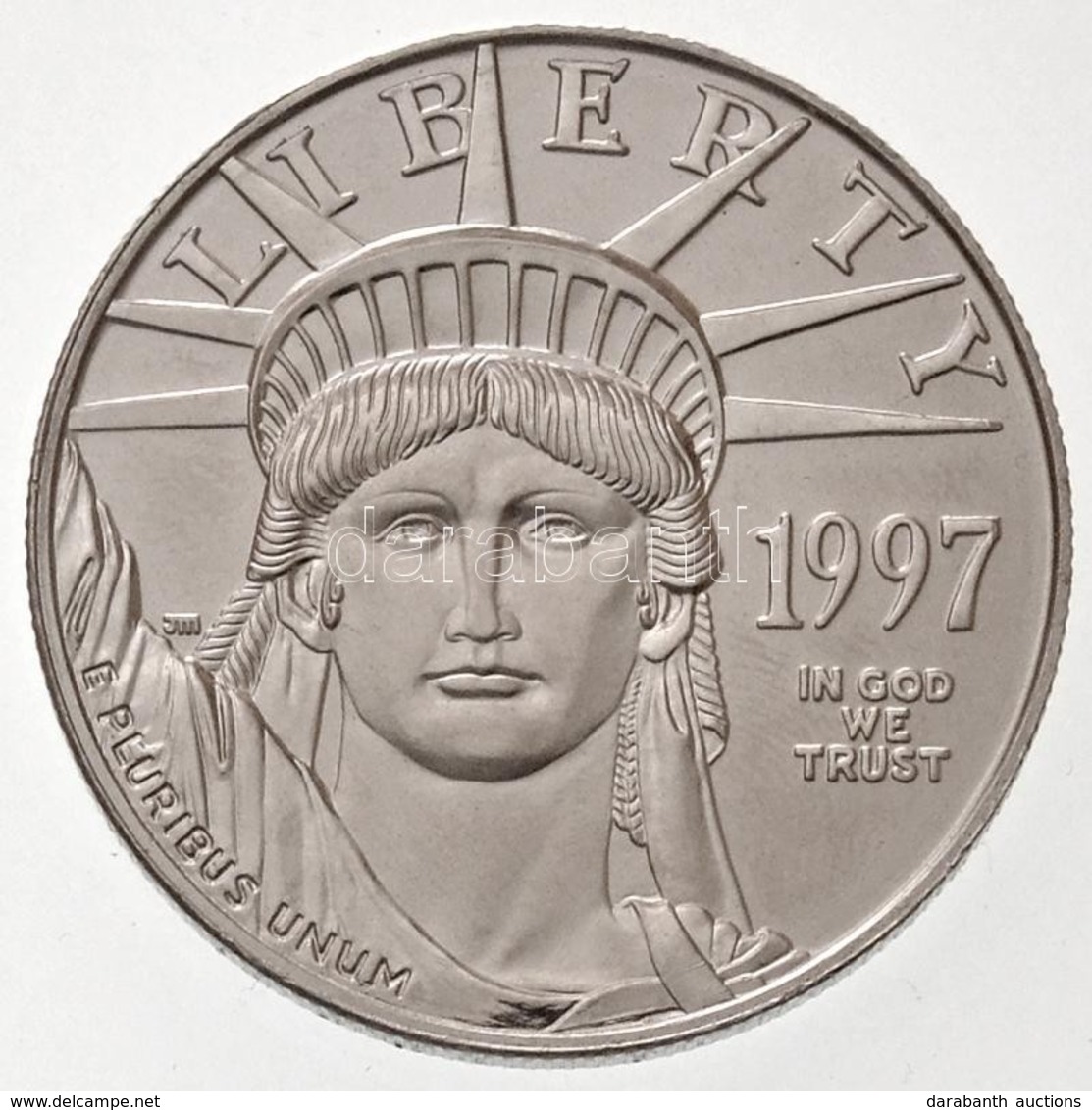 Amerikai Egyesült Államok 1997. 100$ Pt 'Amerikai Sas' (31,1050g/0.9995) T:1 / USA 1997. 100 Dollar Platinum 'American E - Ohne Zuordnung