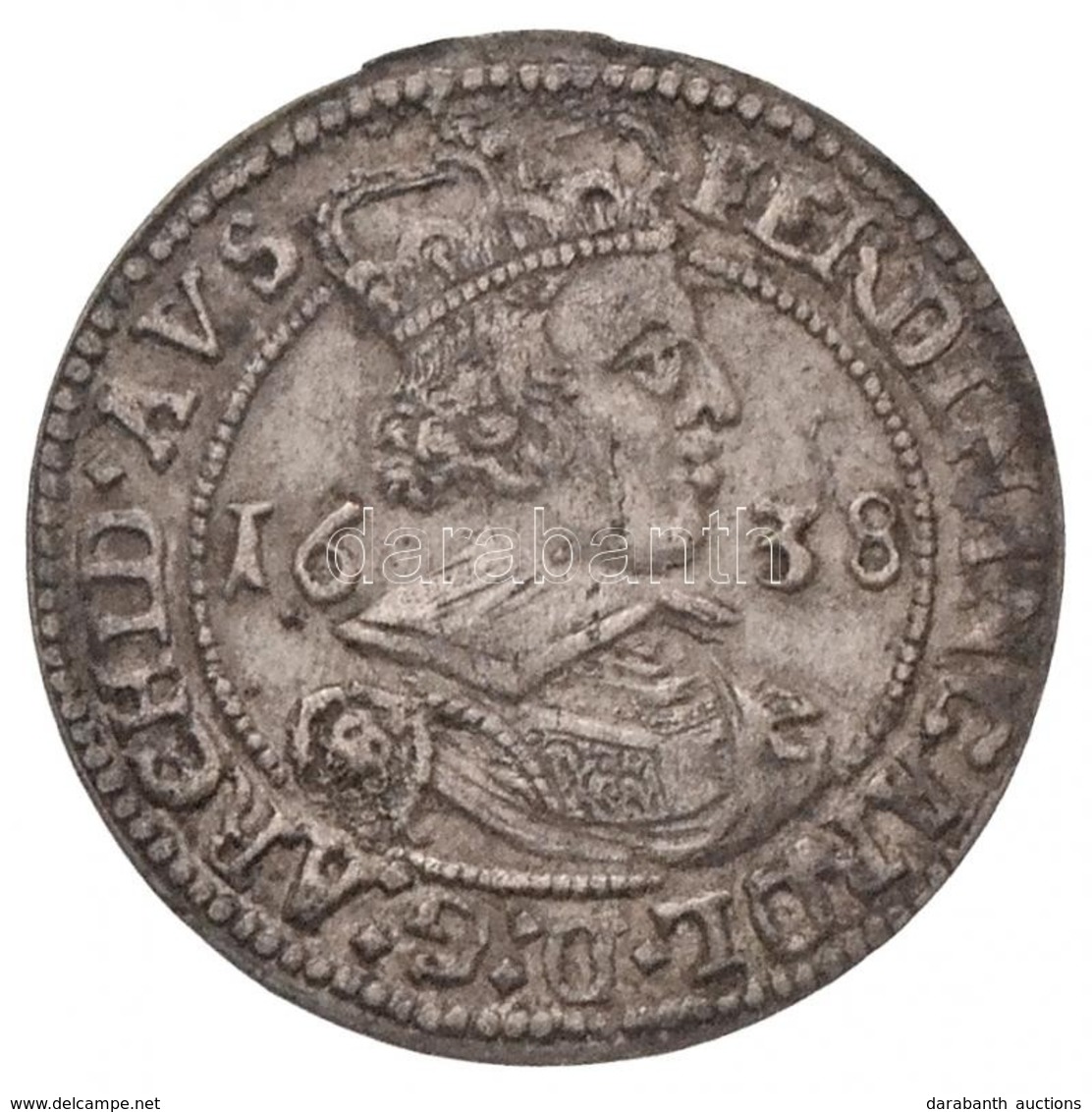 Ausztria 1638. 3kr Ag 'Ferdinánd Károly' Hall (1,47g)T:2 Patina / Austria 1638. 3 Kreuzer 'Ferdinand Charles' Hall (1,47 - Ohne Zuordnung