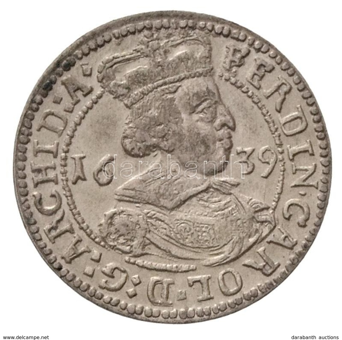 Ausztria 1639. 3kr Ag 'Ferdinánd Károly' Hall (1,57g)T:2 / Austria 1639. 3 Kreuzer 'Ferdinand Charles' Hall (1,57g) C:XF - Ohne Zuordnung