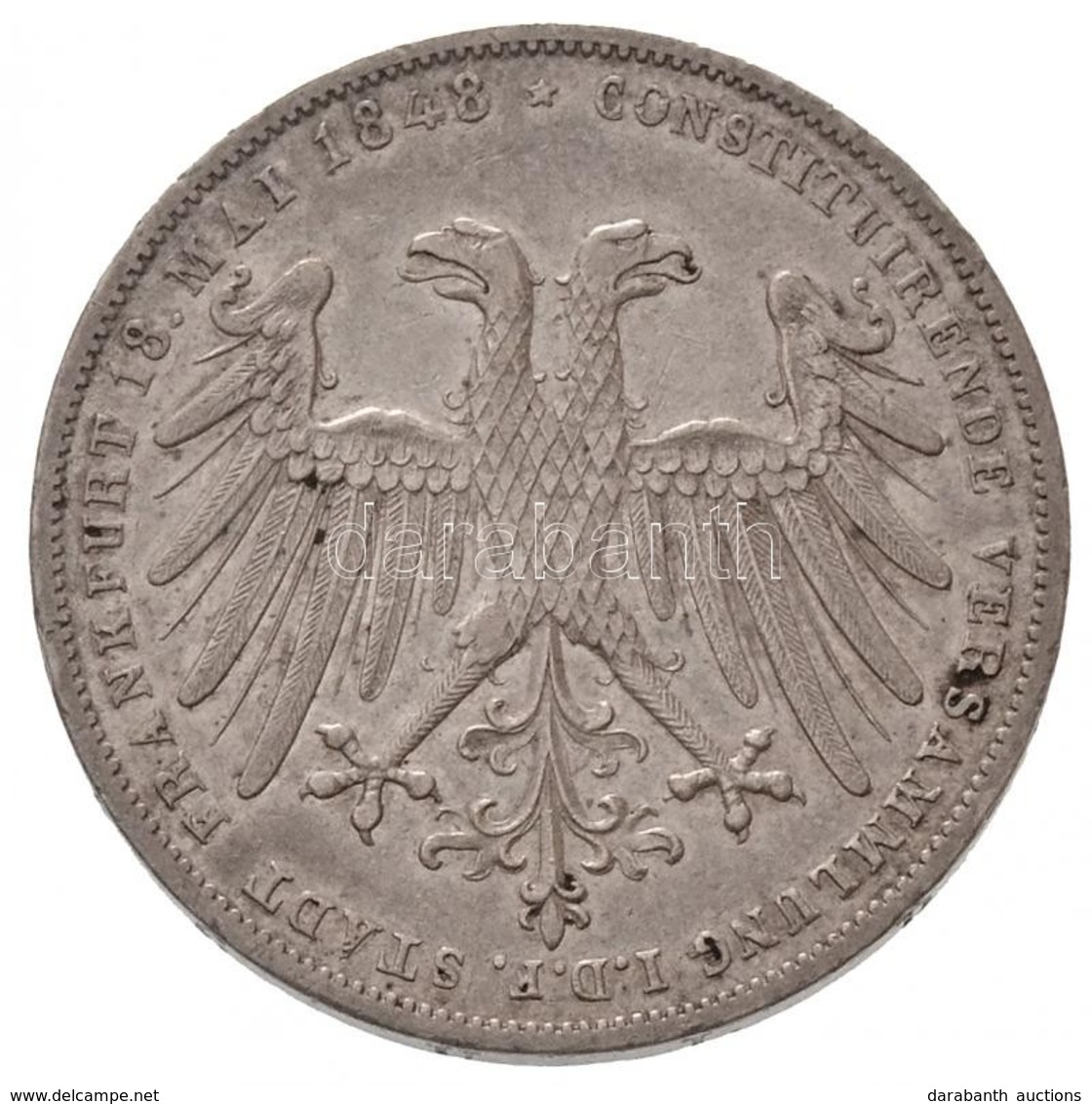 Német Államok / Frankfurt Am Main 1848. 2G Ag '1848. Május 18. A Frankfurti össznémet Parlament Megnyitása' (21,21g) T:2 - Non Classés