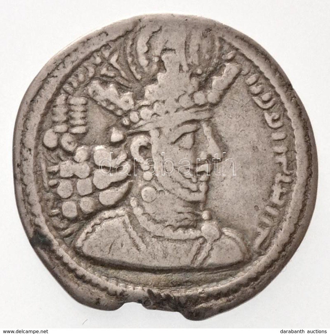 Szasszanida Birodalom / I. Sápúr 240-272. Drachma Ag (3,41g) T:2- Ki. / 
Sasanian Empire / Shapur I 240-272. Drachm Ag ( - Ohne Zuordnung