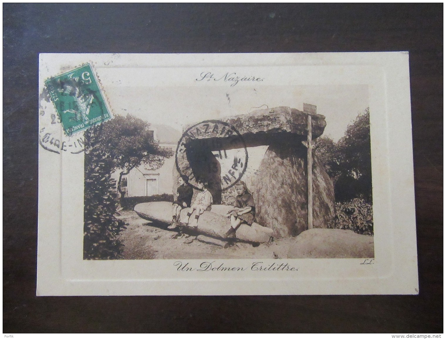 Saint Nazaire (Loire-Atlantique) - Un Dolmen Trilittre - Carte Postale Animée, Circulée Vers 1915 - Saint Nazaire