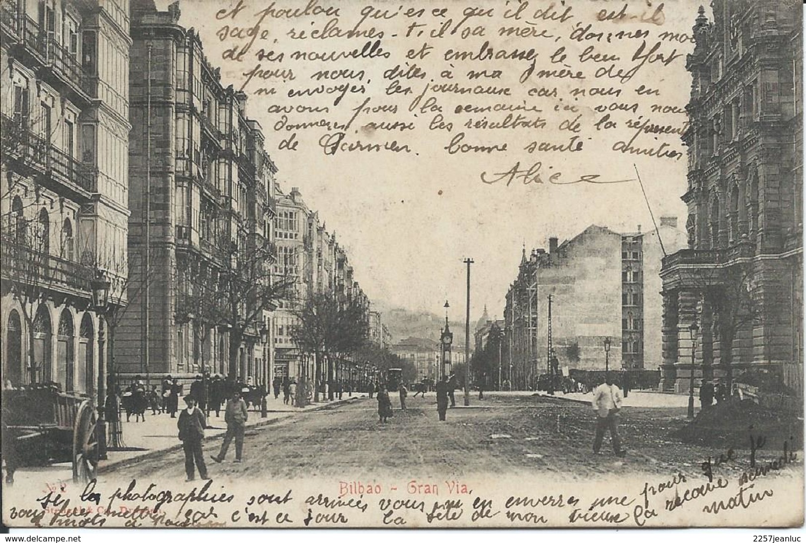 Bilbao  Espagna - Gran Via 1905 - Vizcaya (Bilbao)