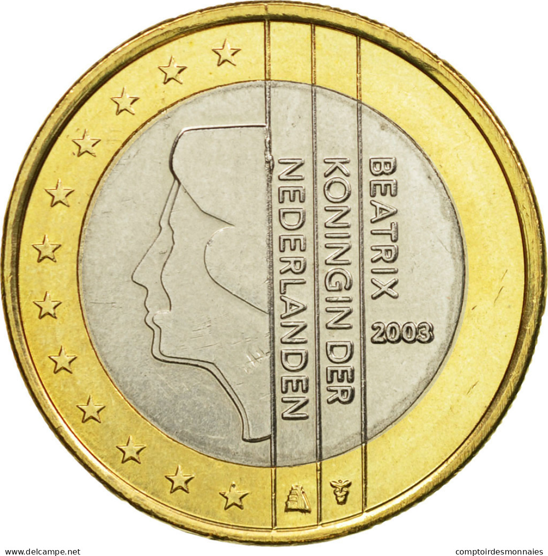 Pays-Bas, Euro, 2003, TTB, Bi-Metallic, KM:240 - Pays-Bas