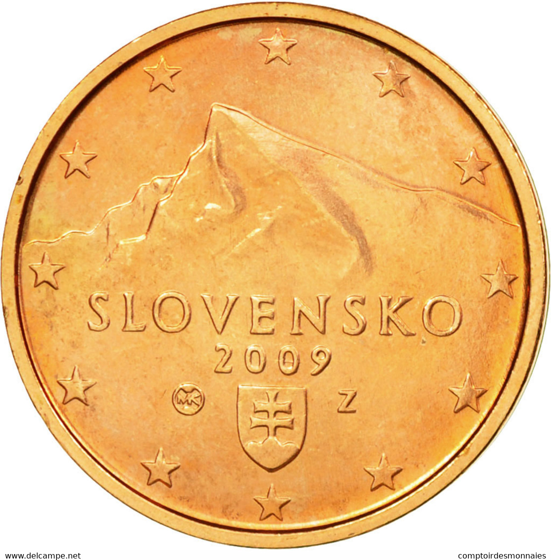 Slovaquie, 2 Euro Cent, 2009, SUP, Copper Plated Steel, KM:96 - Slovaquie