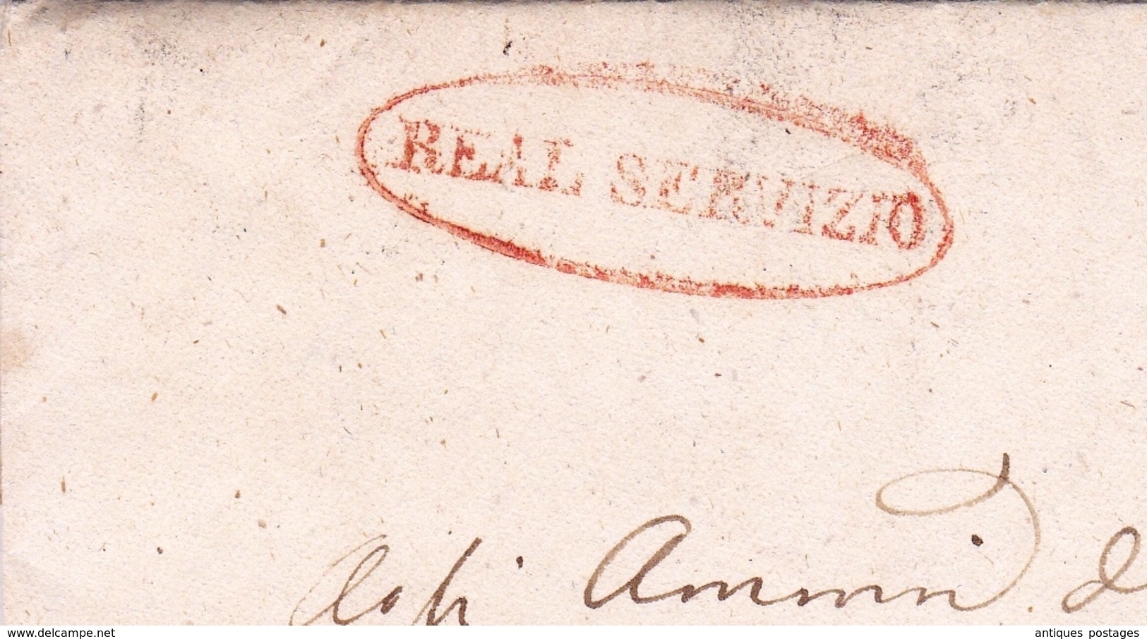 Lettre Sottitendenza Del Distretto Mazara Del Vallo 1853 Sicile Napoli Sicilia Trapani Santa Ninfa Italia  Real Servizio - Sicily