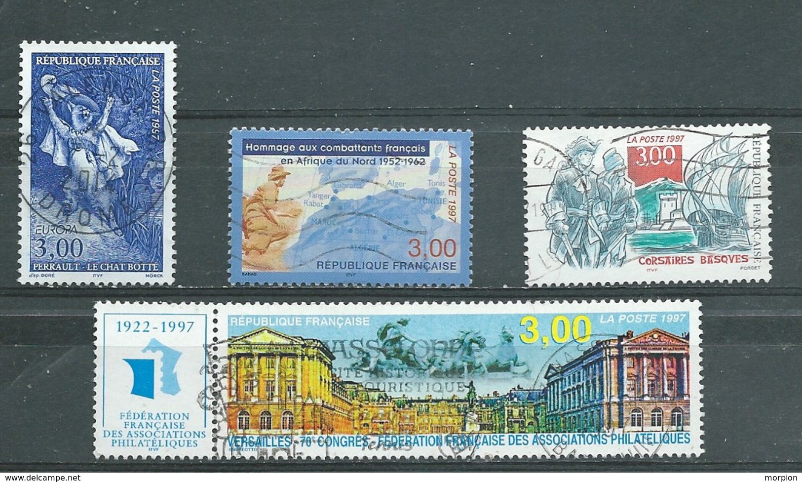 FRANCE   Yvert  N° 3058-3072-3073-3103  Oblitérés - Used Stamps