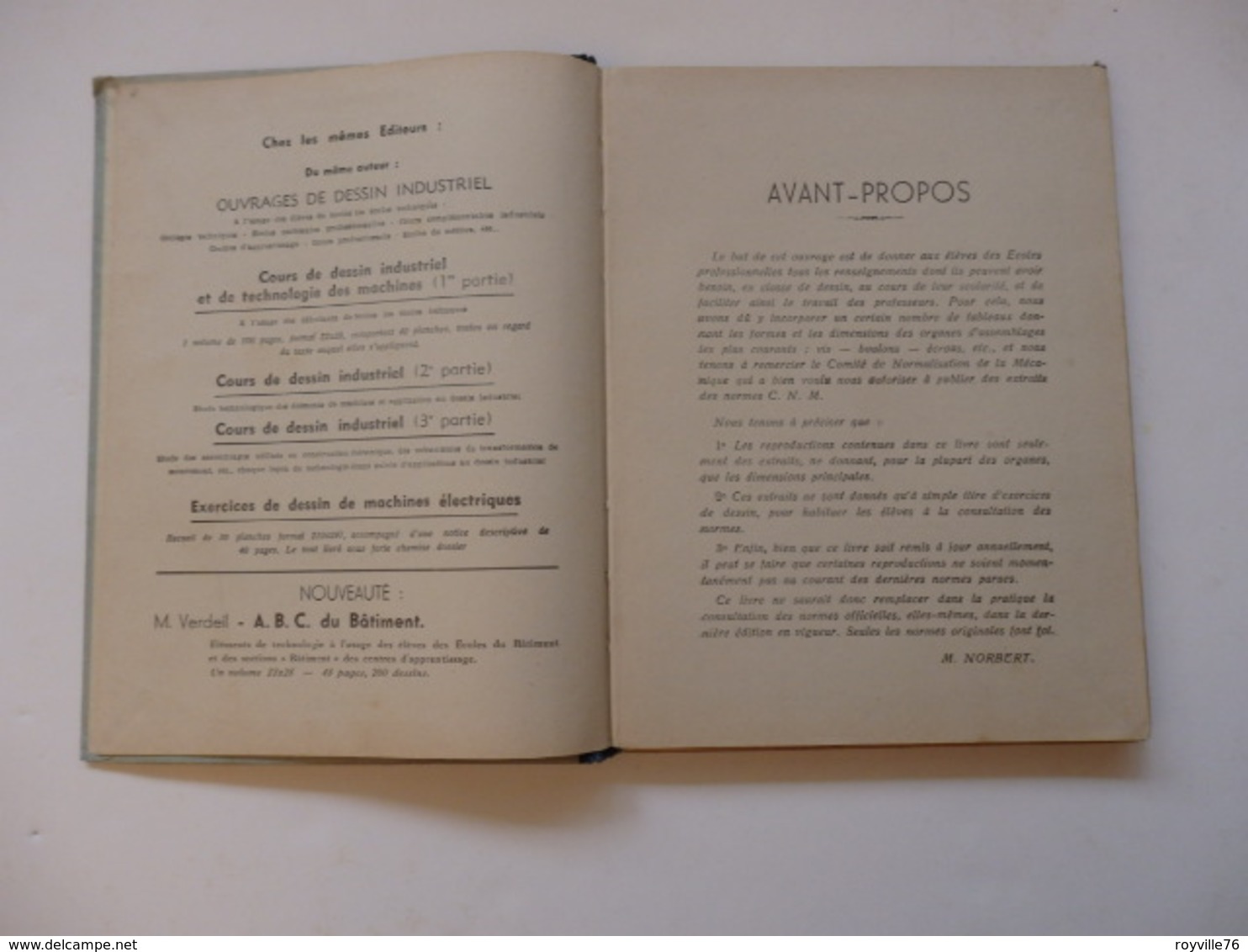 Aide-Mémoire De 170 P De L'élève Dessinateur Des Ateliers Henri Peladan, Editions De La Capitelle à Uzès (Gard). - 18 Años Y Más