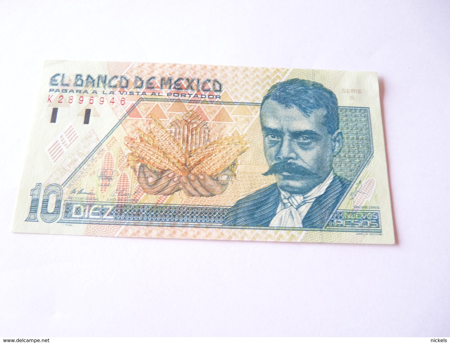 A  Vendre 1 Billet Du Mexique De 10 Diez  . Tout Petit Prix De Départ - México