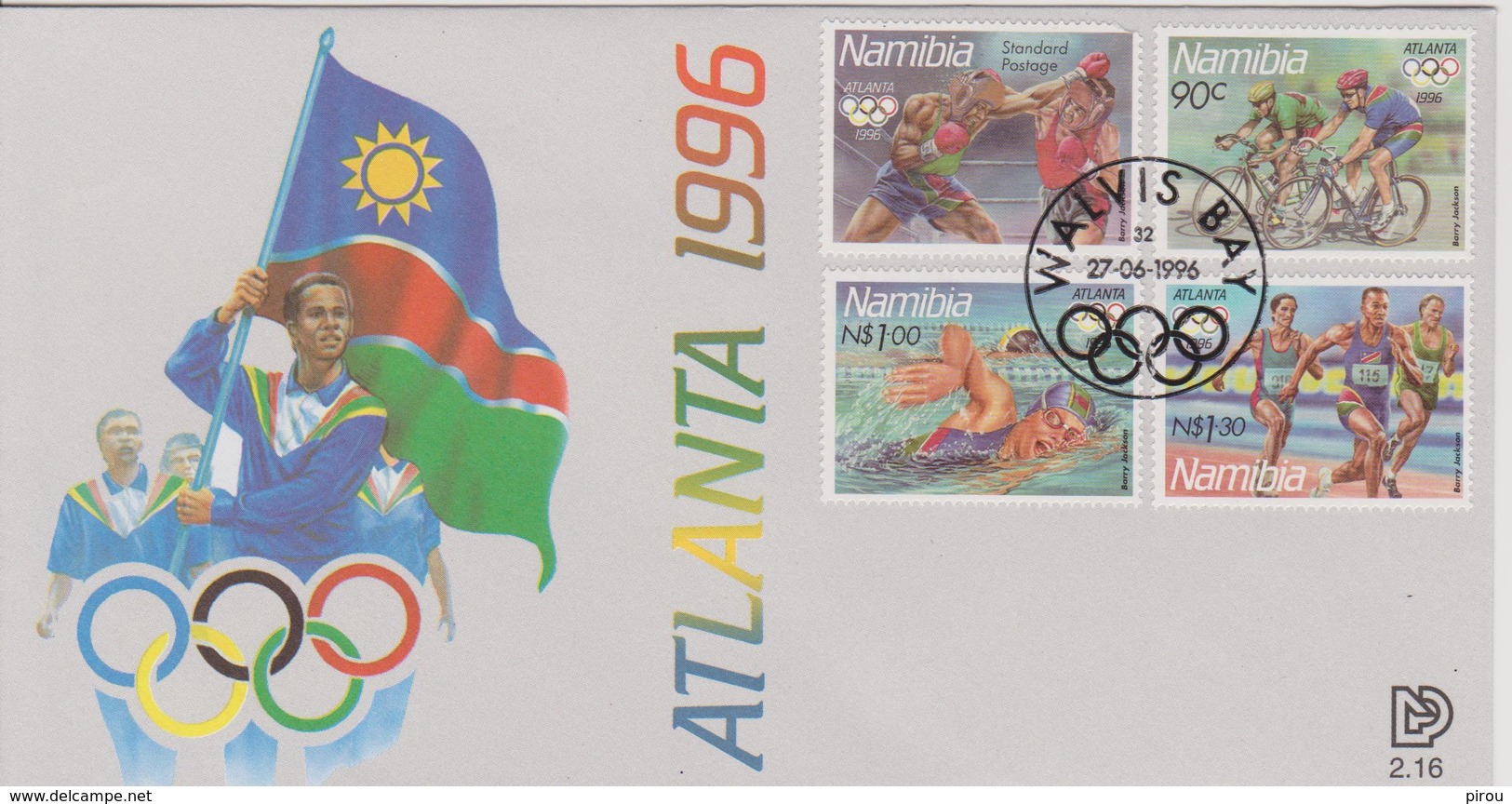 FDC NAMIBIE JEUX OLYMPIQUES  D'ATLANTA  1996 - Summer 1996: Atlanta