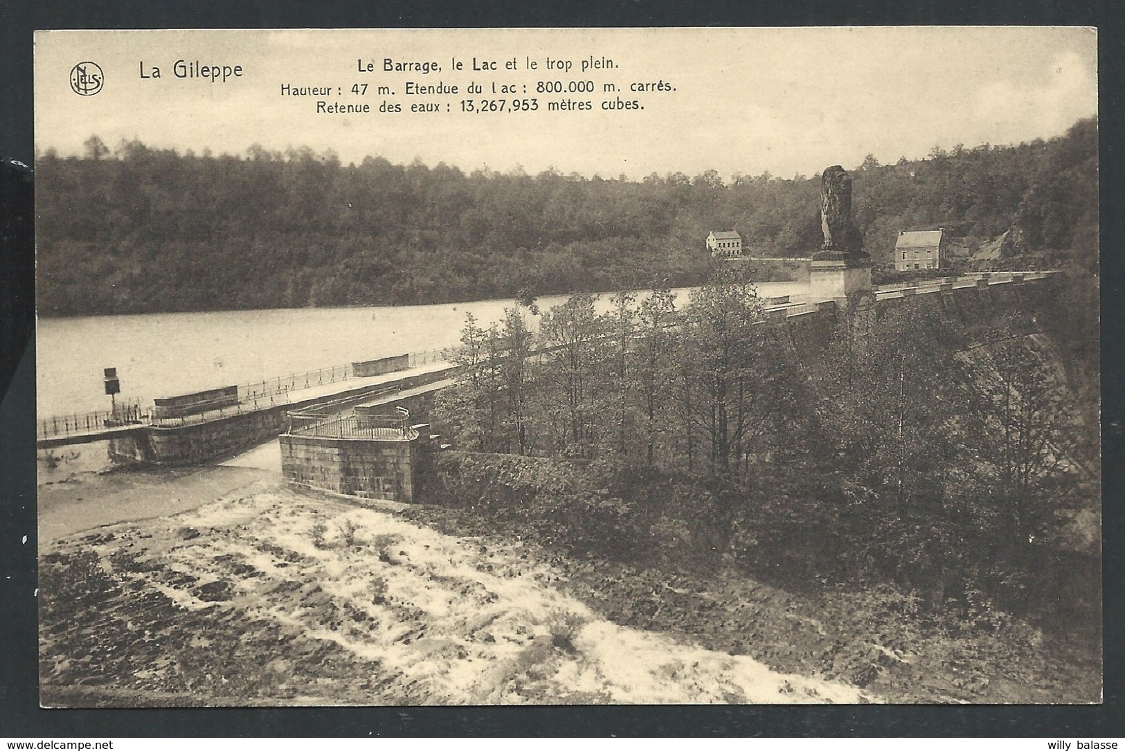 +++ CPA - LA GILEPPE - Barrage , Lac Et Le Trop Plein - Nels   // - Gileppe (Barrage)