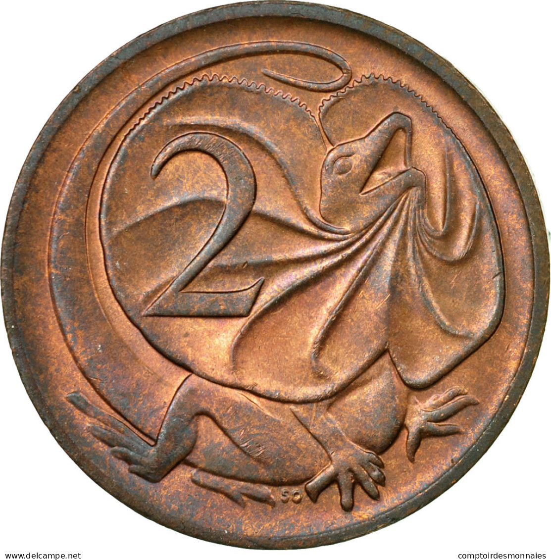 Monnaie, Australie, Elizabeth II, 2 Cents, 1980, TTB, Bronze, KM:63 - 2 Cents