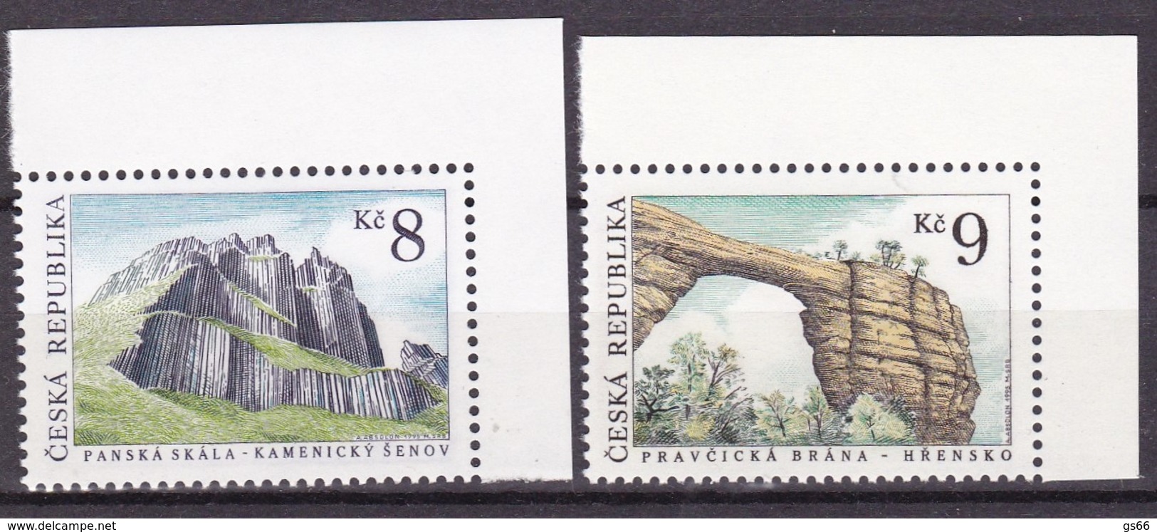 1995,  Tschechische Republik,Ceska 78/79, Schönheiten Der Heimat: Gebirgsformationen. MNH ** - Ungebraucht