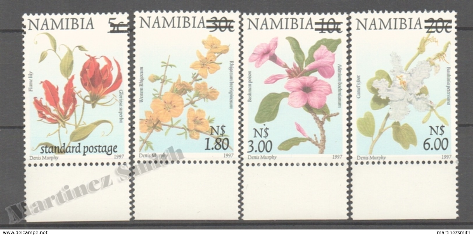 Namibia 2000 Yvert 907-10, Definitive, Flowers - MNH - Namibia (1990- ...)