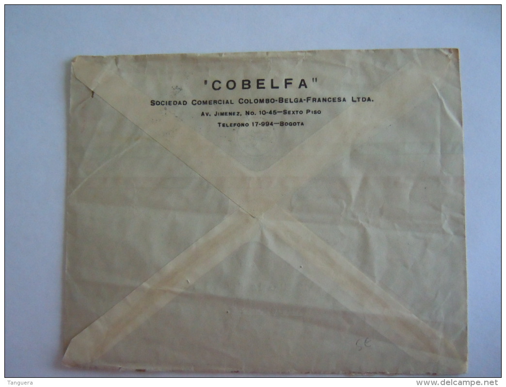 Colombie Colombia 1949 Lettre De Bogota Pour Valenciennes Frances - Colombie