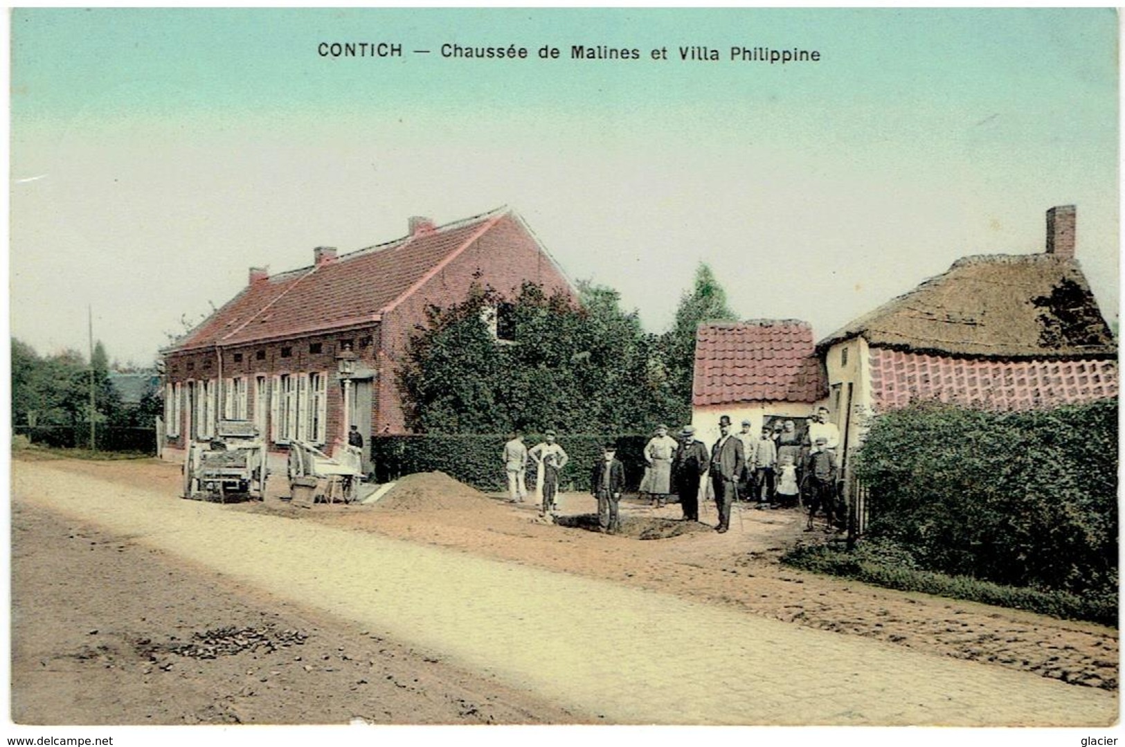 CONTICH - Chaussée De Malines Et Villa Philipine - Kontich