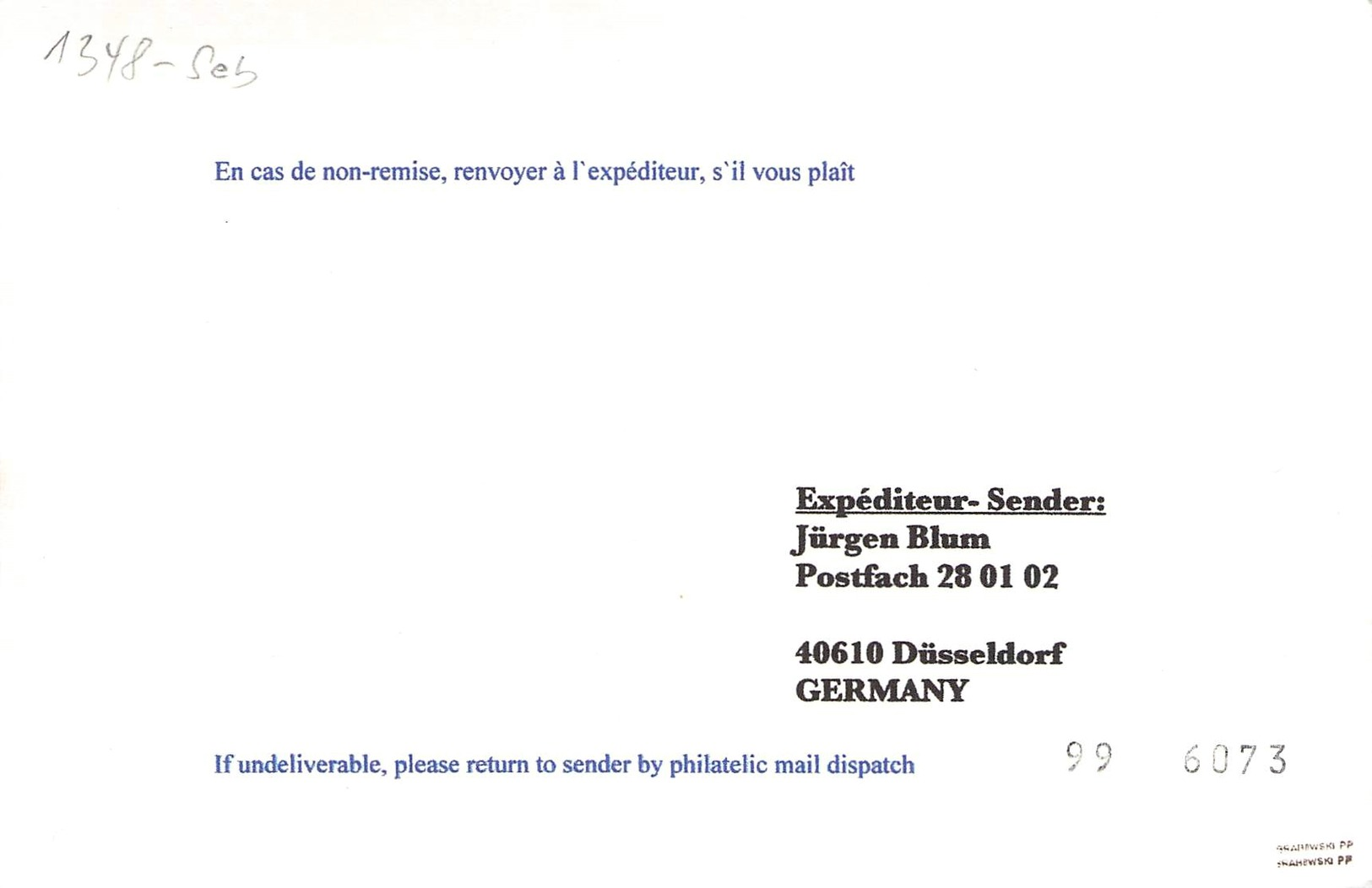 PRINCIPATO DI SEBORGA - AIR MAIL POSTCARD 1995 -> JOHANNESBURG - Ohne Zuordnung