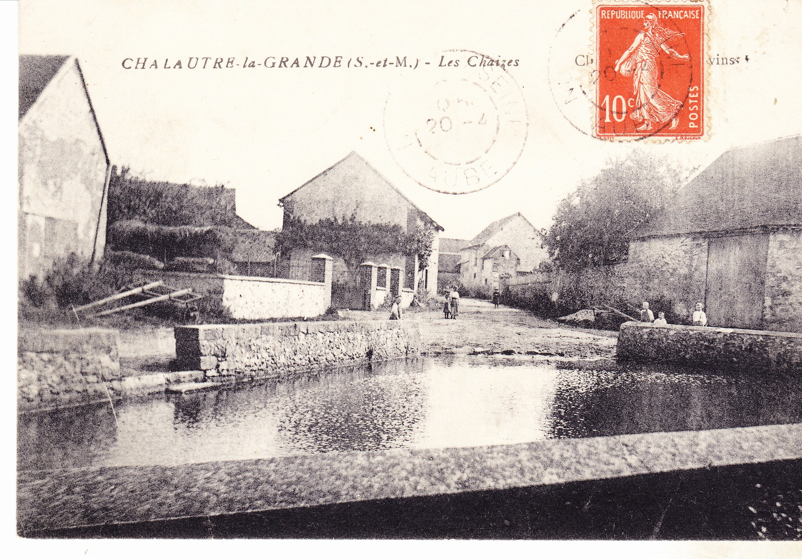 77 Chalautre La Grande - Les Chaizes - Animée, Datée 1911. Tb état éditeur De Provins.. - Other & Unclassified