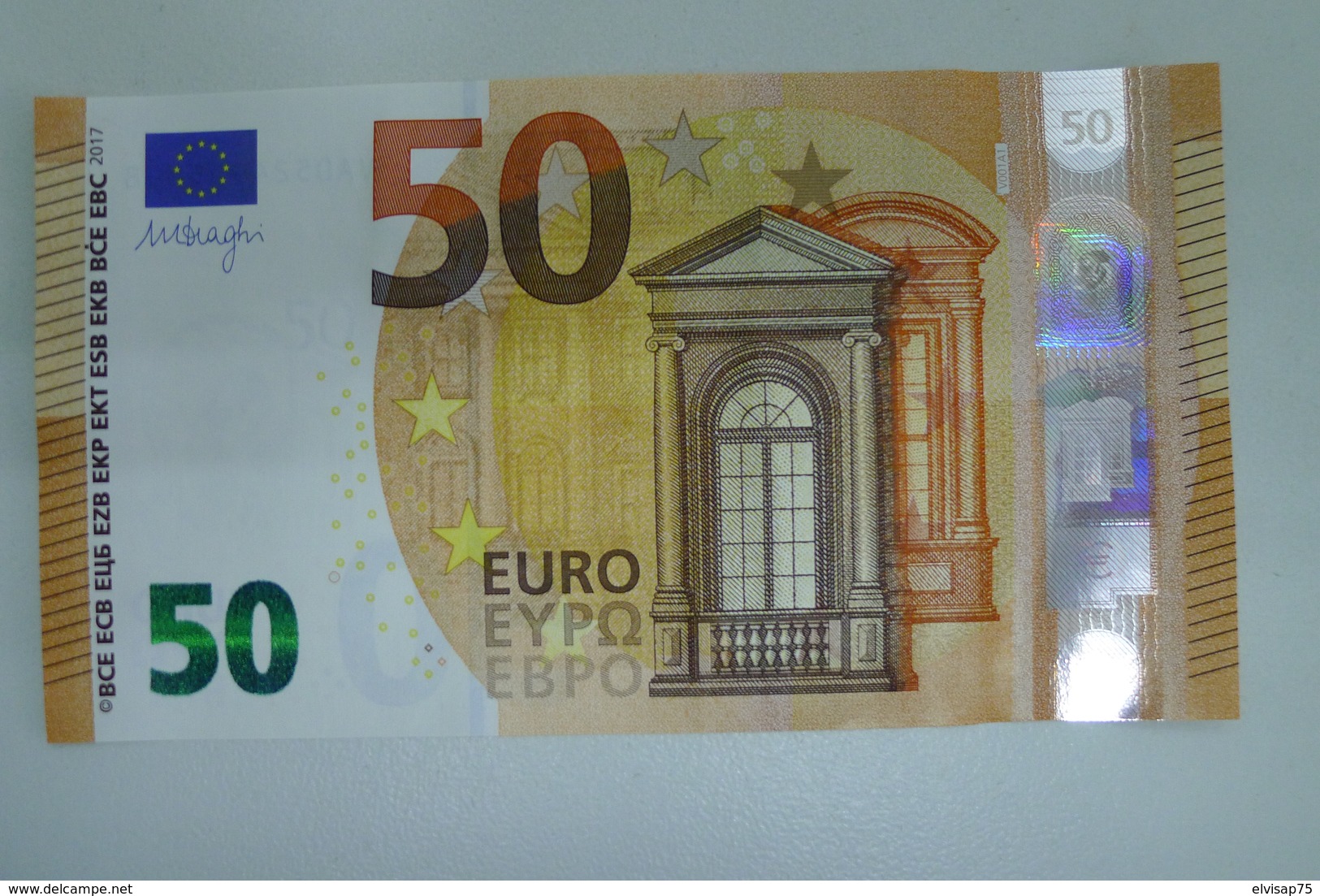 50 EURO SPAIN DRAGHI V001A1 UNC - 50 Euro